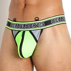 CBU222 Cellbock13 Rogue X Zipper Thong Green
